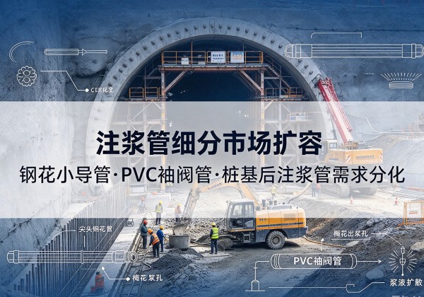 岐山注浆管细分市场扩容，隧道钢花小导管、PVC 袖阀管、桩基后注浆管需求分化